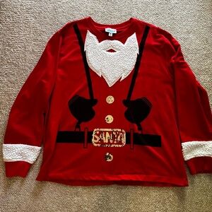 Santa long sleeve tee shirt